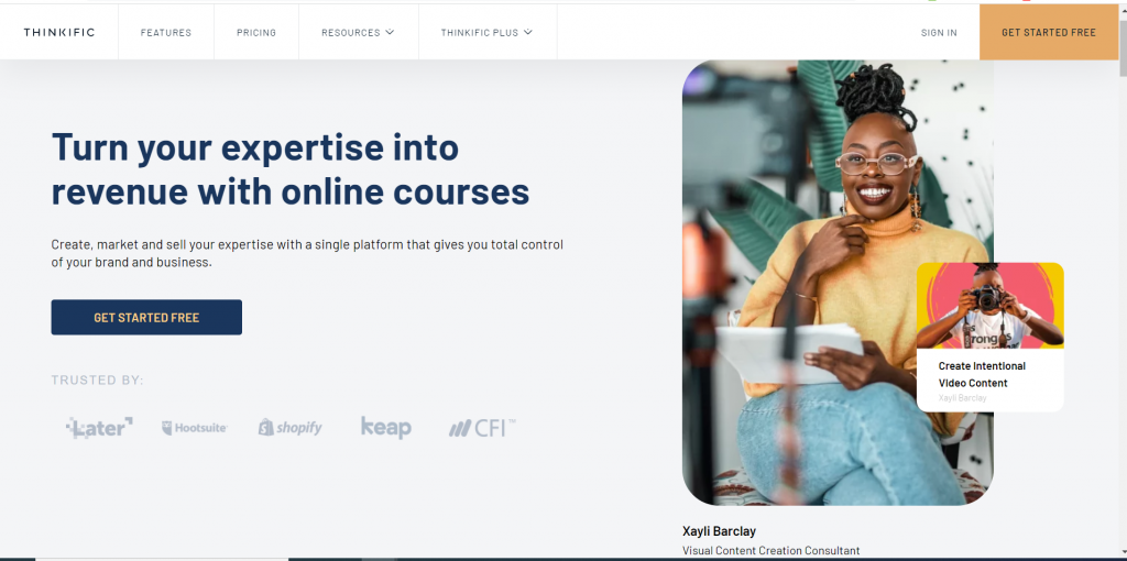 thinkific - Online course platform
